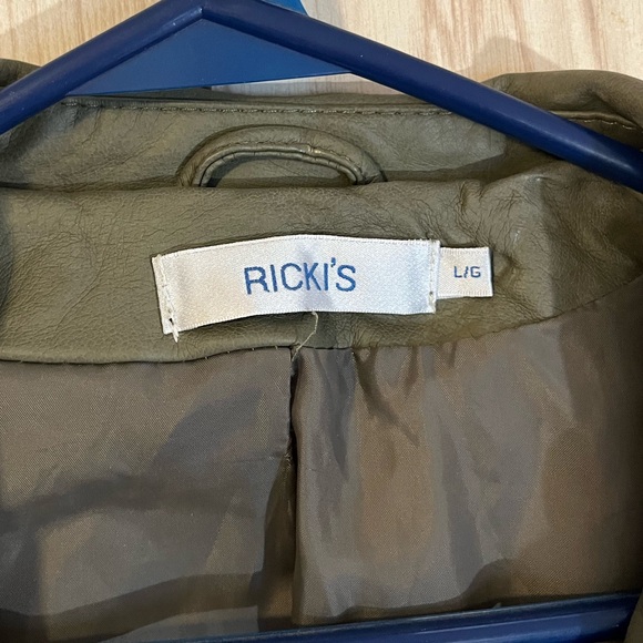 Dark Green Moto Jacket - Picture 8 of 8